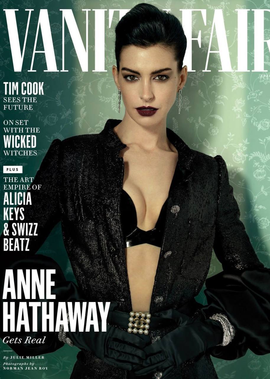 Просто красиво. Энн Хэттэуэй в свои 41 для Vanity Fair. Съёмка и стилизация🔥